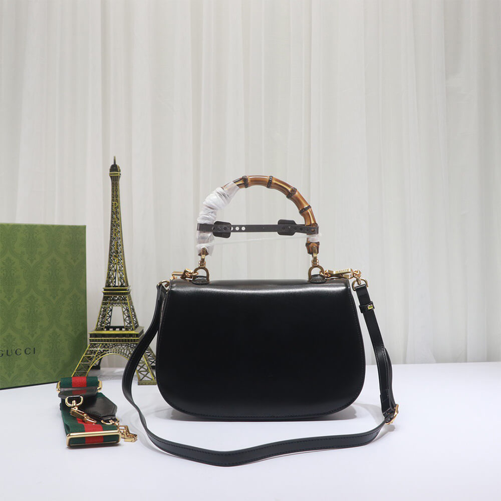 G*u*i bamboo 1947 medium top handle bag(tax-free grade)