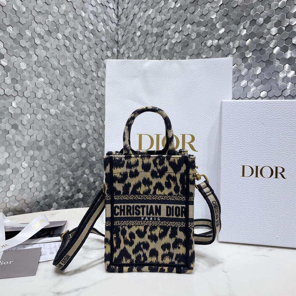 MINI DIOR BOOK TOTE PHONE BAG