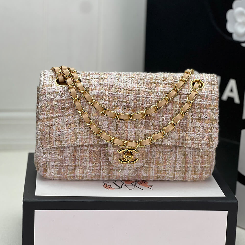 Chanel Tweed Medium Classic Flap Bag