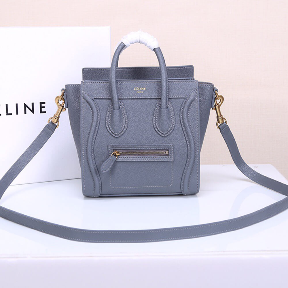 CELINE NANO LUGGAGE BAG IN CALFSKIN