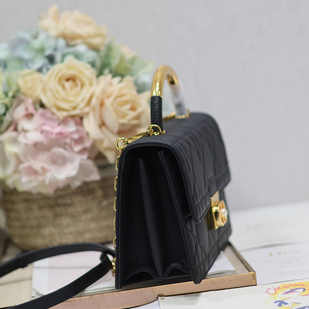 MINI FLAP BAG WITH TOP HANDLE