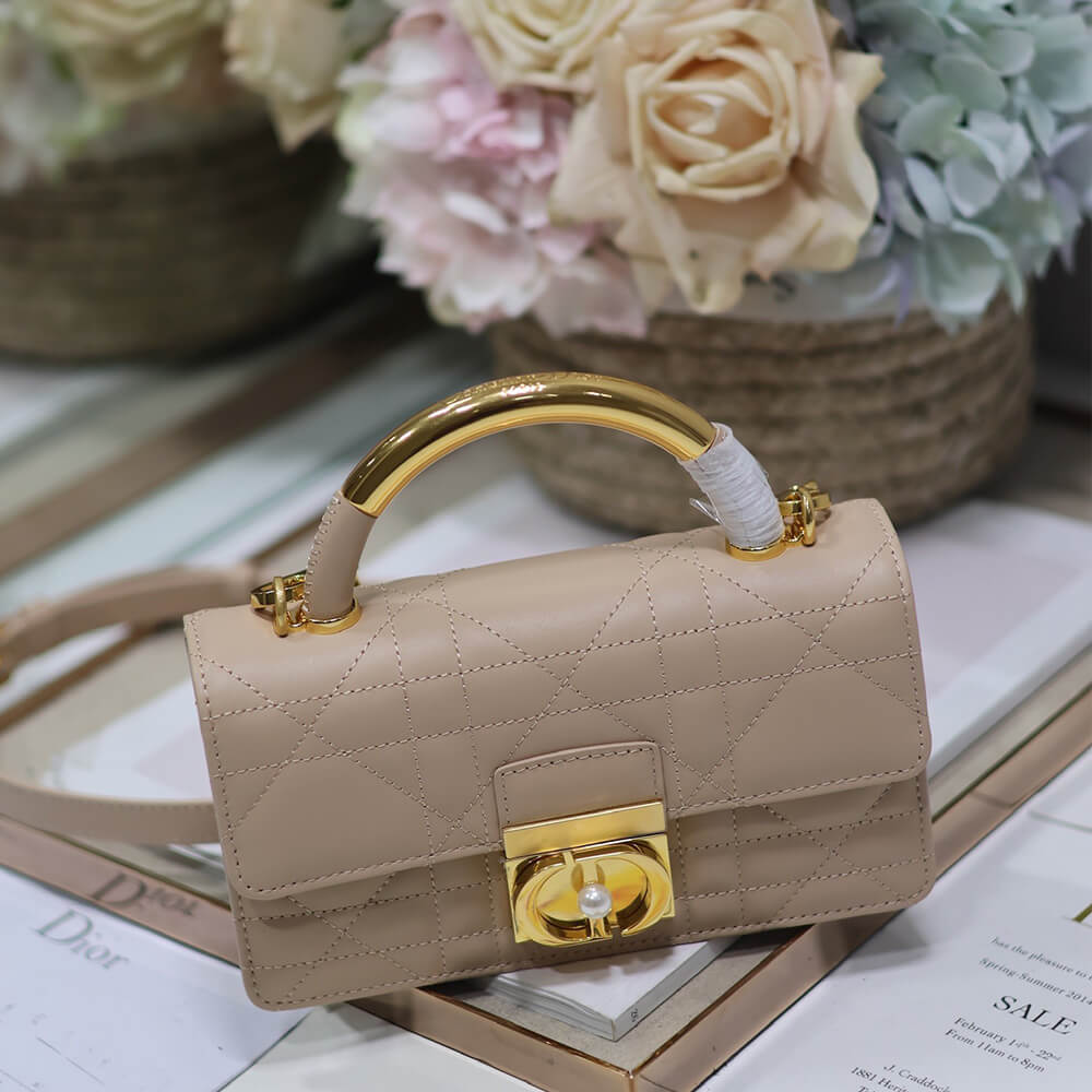 Small FLAP BAG WITH TOP HANDLE