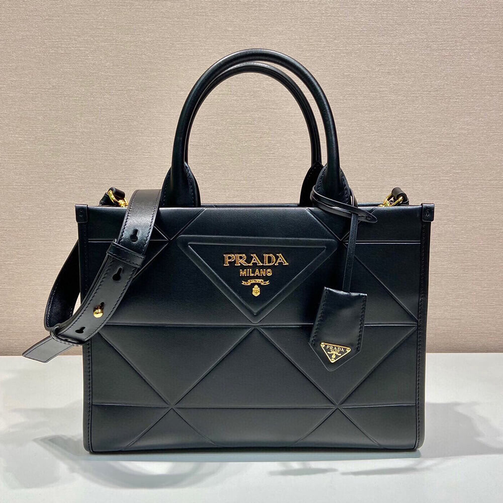 Prada Small leather Prada Symbole bag with topstitching