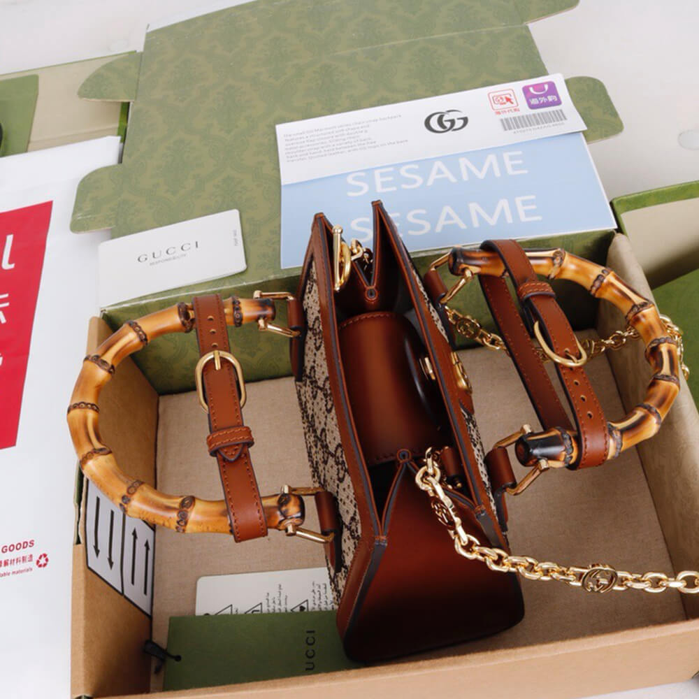 G*u*i diana crystal mini tote bag(high-end grade)