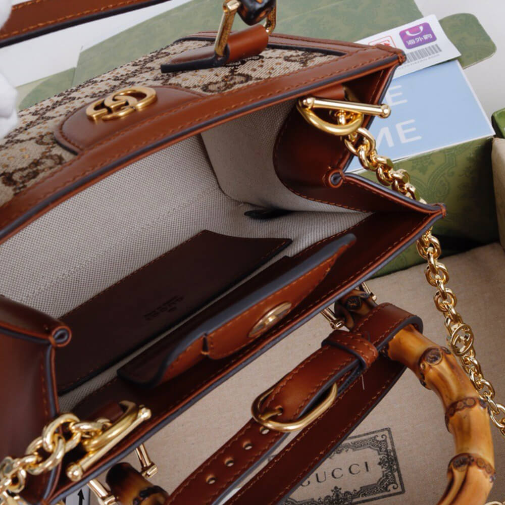 G*u*i diana crystal mini tote bag(high-end grade)