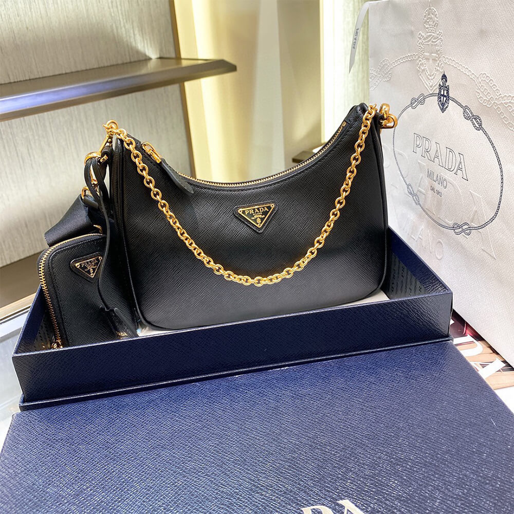 Prada Re-Edition 2005 Saffiano leather bag(TAX-FREE GRADE)