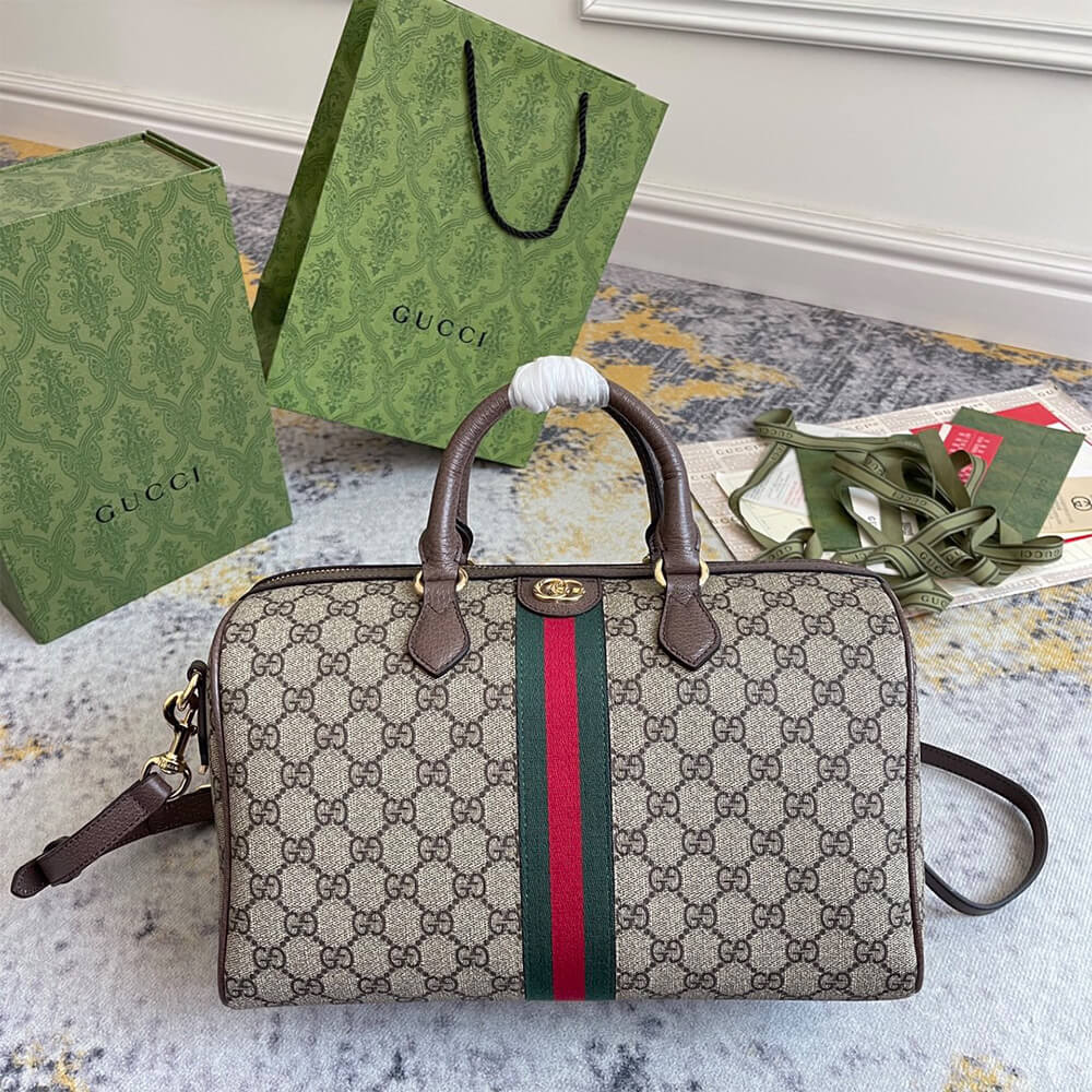 G*u*i ophidia medium top handle bag