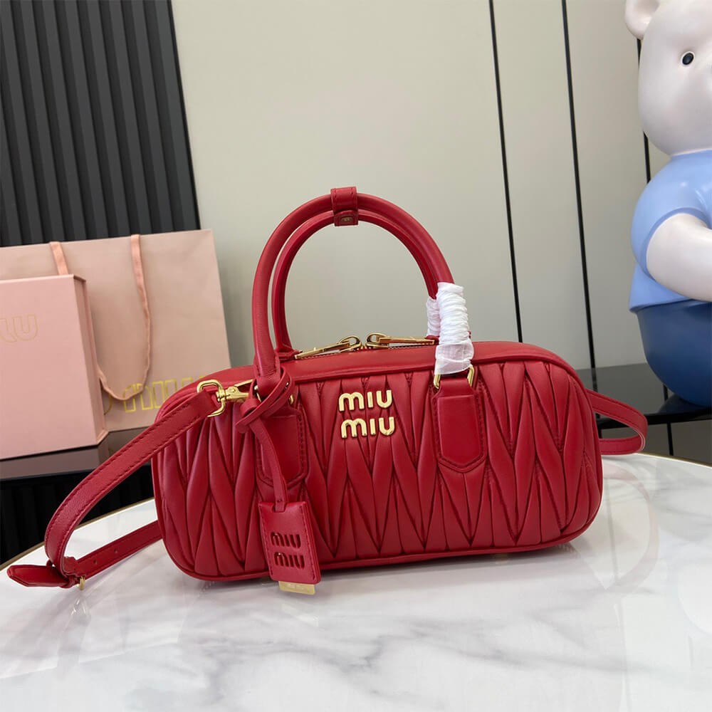 MIUMIU Large Arcadie matelasse nappa Bag(HIGH-END GRADE)