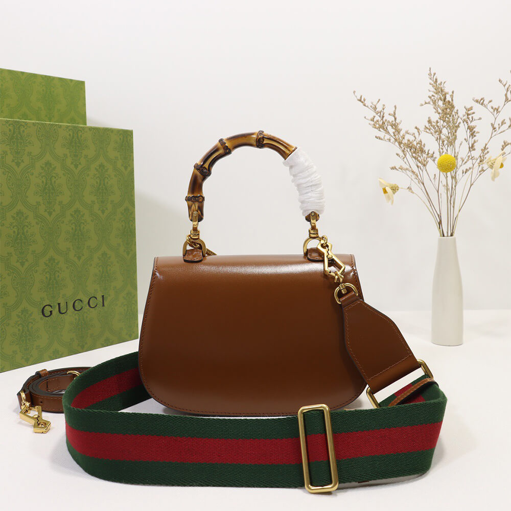 G*u*i bamboo 1947 medium top handle bag(tax-free grade)