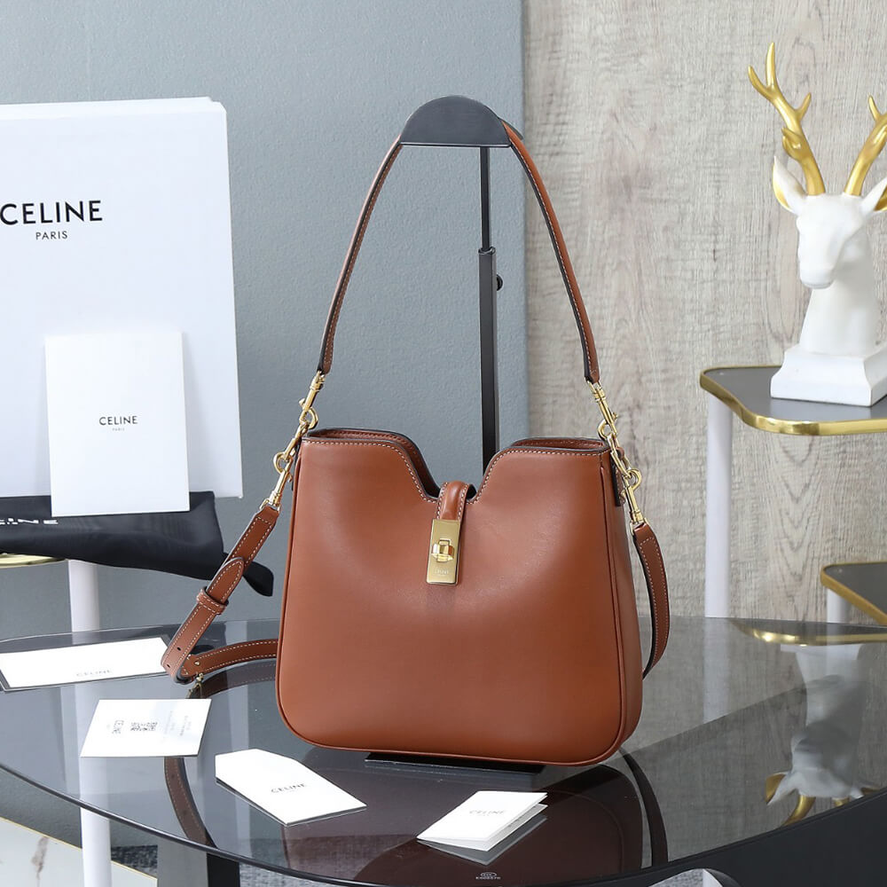 CELINE SMALL CAMILLE 16 SOFT BAG IN SMOOTH CALFSKIN(HIGH-END GRADE)