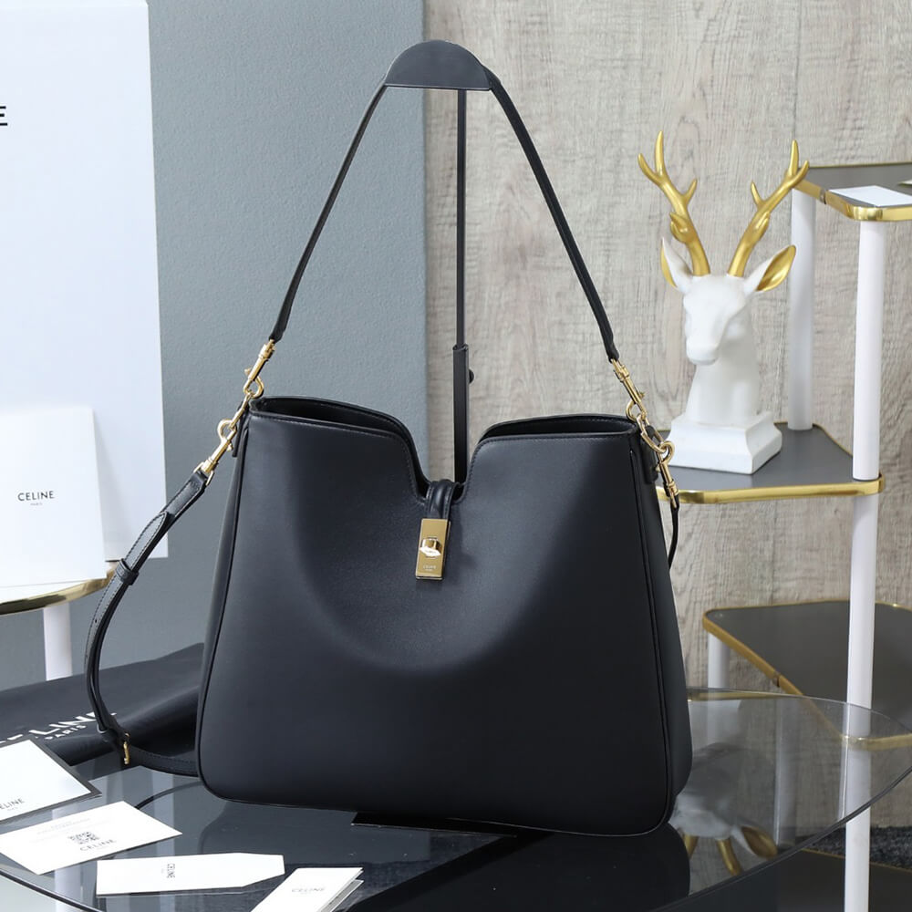 CELINE MEDIUM CAMILLE 16 SOFT BAG IN SMOOTH CALFSKIN(HIGH-END GRADE)