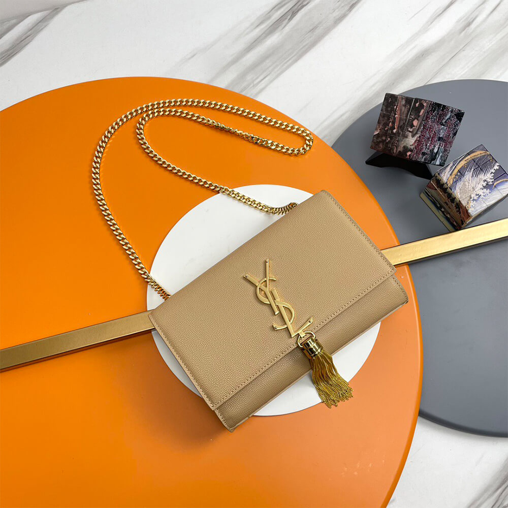 YSL kate small tassel in grained leather(HIGH-END GRADE)