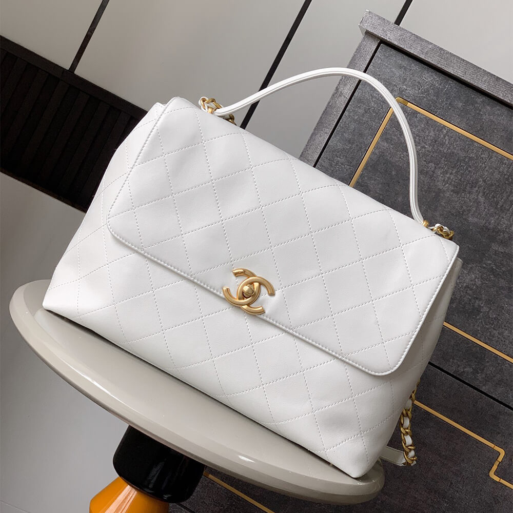 Chanel Maxi Flap Bag With Top Handle(HIGH-END GRADE)